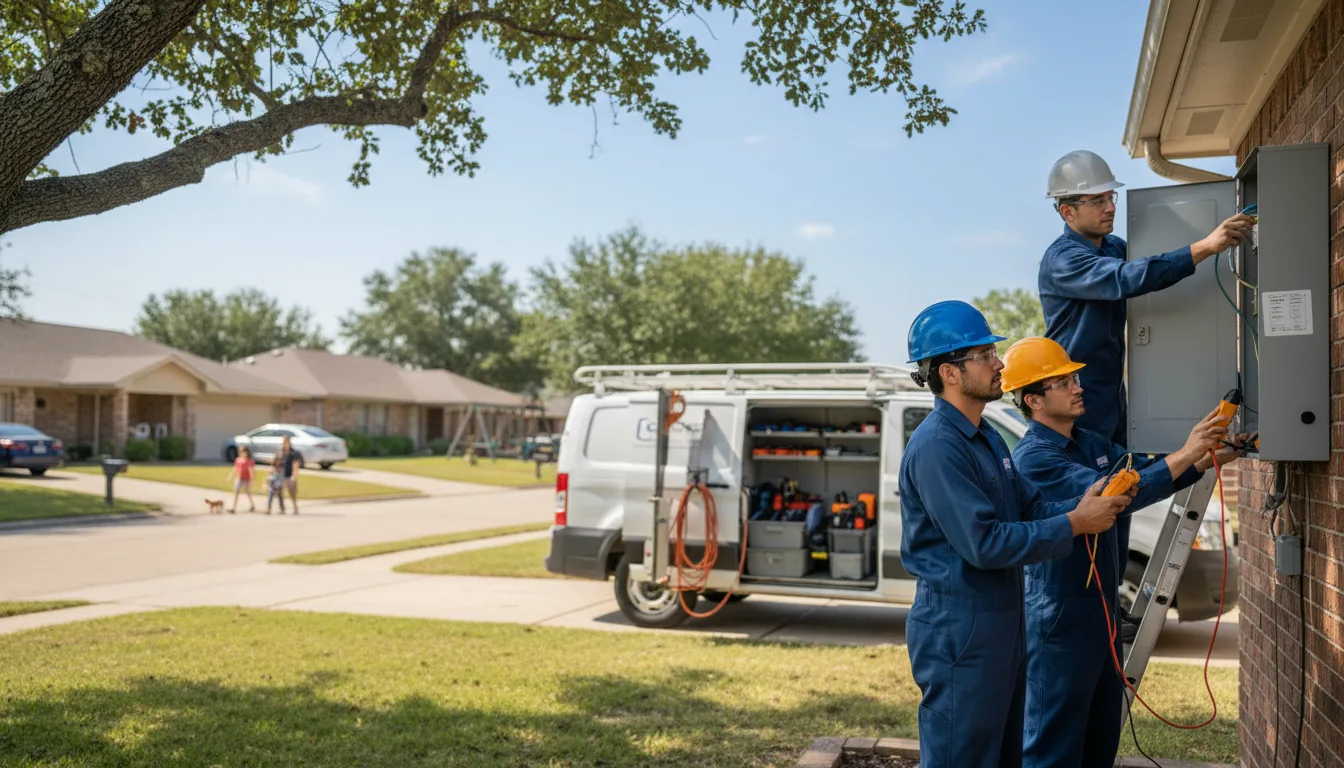 Certified electrician providing emergency electrical services in Anabel, MO